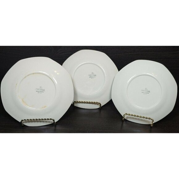 Homer Laughlin White Octagon Shaped Dinnerware Food Serving Plates Lot Of 3 - Picture 4 of 9